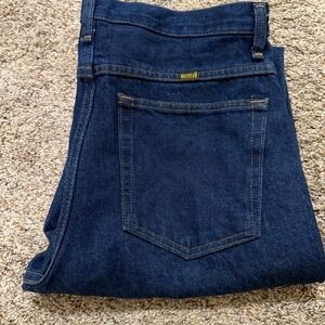 Rustler Mens Dark Wash Relaxed Straight leg Casual Jeans NWOT Size 33x34